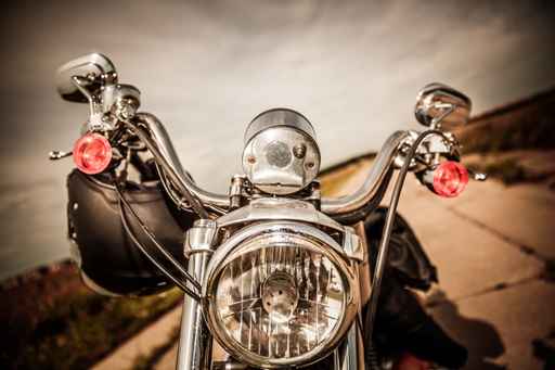 Motorcycle on the road Motorcycle on the road